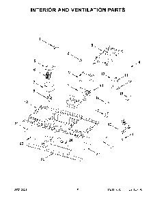 04 - Interior And Ventilation Parts Diagram and Parts List for WML75011HB10  Whirlpool Microwave