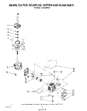 BRAKE, CLUTCH, GEARCASE, MOTOR AND PUMP Diagram and Parts List for CA2762XSW5  Whirlpool Washer