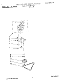 MOTOR AND DRIVE, LITERATURE Diagram and Parts List for KUCC151GBT1  KitchenAid Trash Compactor