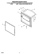 FREEZER DOOR PARTS Diagram and Parts List for KBLA22ERSS00  KitchenAid Refrigerator