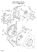 BULKHEAD, LIT/OPTIONAL Diagram and Parts List for 3CG2901XSN3  Whirlpool Dryer