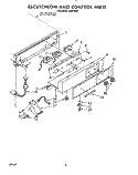 ESCUTCHEON AND CONTROL Diagram and Parts List for KUIS185S  KitchenAid Ice Maker