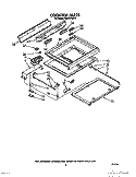 COOKTOP Diagram and Parts List for RS575PXR4  Whirlpool Range