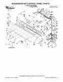 WASHER/DRYER CONTROL PANEL PARTS Diagram and Parts List for WGT3300SQ2  Whirlpool Washer Dryer Combo