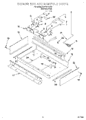 BURNER BOX AND MANIFOLD Diagram and Parts List for KDRP407HSS0  KitchenAid Range
