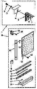 Installation Parts Diagram and Parts List for 4848790811  Kenmore Air Conditioner