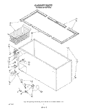 SECTION Diagram and Parts List for EH150FXVN00  Whirlpool Freezer