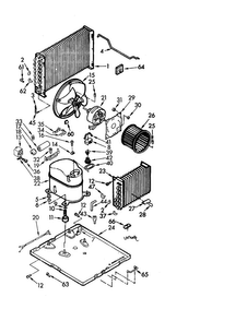 Unit Diagram and Parts List for AXC-145-44  Whirlpool Air Conditioner