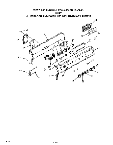 Backguard Diagram and Parts List for F9027*0  Roper Range