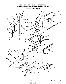 Upper Oven Pedestal Diagram and Parts List for 2735*0A  Roper Range