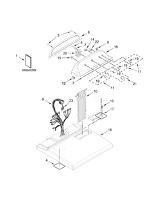 Part Location Diagram of W10875174 Whirlpool CONSOLE