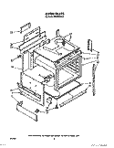 OVEN Diagram and Parts List for RS575PXR4  Whirlpool Range