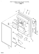 REFRIGERATOR DOOR Diagram and Parts List for 3XARG493WP02  Whirlpool Refrigerator