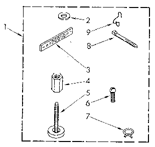 Miscellaneous Diagram and Parts List for LA5300XSM1  Whirlpool Washer