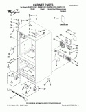 CABINET PARTS Diagram and Parts List for GI6SDRXXB02  Whirlpool Refrigerator