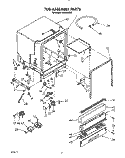 TUB ASSEMBLY Diagram and Parts List for DU8530XX0  Whirlpool Dishwasher