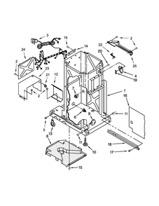 Frame Parts Diagram and Parts List for GX900QPPS6  Whirlpool Trash Compactor