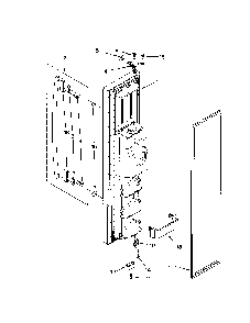 Freezer door Diagram and Parts List for 10658982801  Kenmore Refrigerator