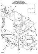 SECTION Diagram and Parts List for LER7646AZ0  Whirlpool Dryer
