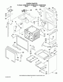 OVEN PARTS Diagram and Parts List for KGRS807SSS02  KitchenAid Range