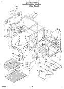 OVEN Diagram and Parts List for FEP320BW1  Roper Range