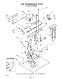 TOP AND CONSOLE , LITERATURE AND OPTIONAL Diagram and Parts List for LG7801XSW0  Whirlpool Dryer