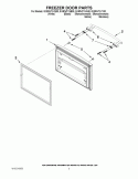 FREEZER DOOR PARTS Diagram and Parts List for GX5FHTXVB00  Whirlpool Refrigerator