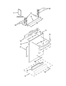 Part Location Diagram of W10596233 Whirlpool Use & care guide
