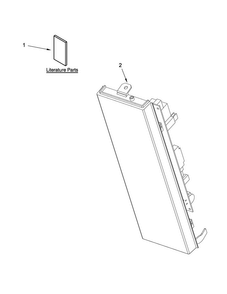 Control Panel Parts Diagram and Parts List for WMH73521CH2  Whirlpool Microwave