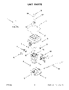 Unit Parts Diagram and Parts List for 5KSB1320BWH0  KitchenAid Blender