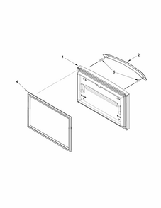 Freezer Door Diagram and Parts List for 59679532018  Kenmore Refrigerator