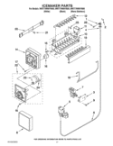ICEMAKER PARTS Diagram and Parts List for WRT779RWYM00  Whirlpool Refrigerator