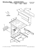 COOKTOP PARTS Diagram and Parts List for KERS807SSS04  KitchenAid Range