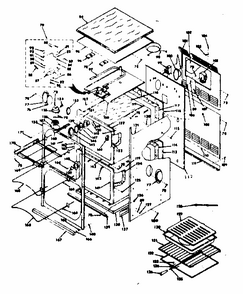 Body Section Diagram and Parts List for 8504277222  Kenmore Range