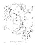 CABINET Diagram and Parts List for CE2100XMW2  Whirlpool Dryer