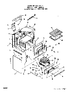 Body Diagram and Parts List for 1446*1A  Roper Range
