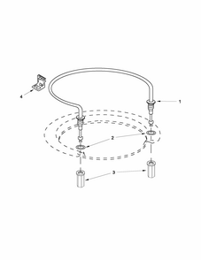 Heater Parts Diagram and Parts List for 66515119K214  Kenmore Dishwasher