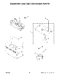 Part Location Diagram of W11574764 Whirlpool ICE-CONTNR