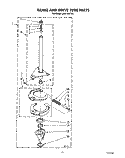 BRAKE AND DRIVE TUBE Diagram and Parts List for LA5610XTW1  Whirlpool Washer