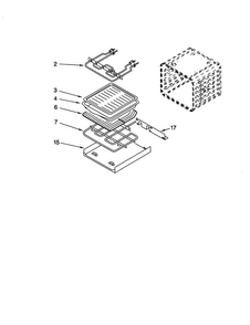 Internal Oven Diagram and Parts List for KEBI107DWH10  KitchenAid Wall Oven