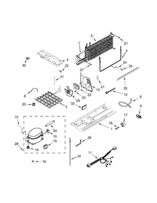 Unit Parts Diagram and Parts List for 10660212410  Kenmore Refrigerator
