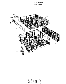 Rack Diagram and Parts List for 8595*00  Roper Dishwasher