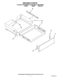 DRAWER PARTS Diagram and Parts List for KGRS303BBL0  KitchenAid Range