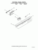 CONTROL PANEL PARTS Diagram and Parts List for KUDS35FXWH1  KitchenAid Dishwasher
