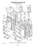 REFRIGERATOR DOOR Diagram and Parts List for EB19MKXRWR1  Whirlpool Refrigerator
