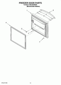 FREEZER DOOR PARTS Diagram and Parts List for KBFL25EVMS00  KitchenAid Refrigerator