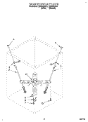 SUSPENSION Diagram and Parts List for LMR5243AN1  Whirlpool Washer