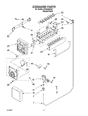 ICEMAKER PARTS Diagram and Parts List for GT2SHMXLS01  Whirlpool Refrigerator