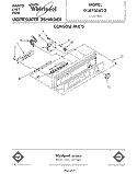 CONSOLE Diagram and Parts List for DU8700XT3  Whirlpool Dishwasher