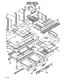 SHELF, LIT/OPTIONAL Diagram and Parts List for 8ET18RKXYN00  Whirlpool Refrigerator